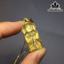 Mặt Dây Chuyền Quan Âm Đá Thạch Anh Tóc Vàng Cao 24,3 Ngang 12,7 Sâu 7,4 (mm) 6gr