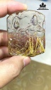 Mặt Dây Chuyền Quan Âm Đá Thạch Anh Tóc Vàng Cao 51,5 Ngang 42 Sâu 13 (mm) 58gr