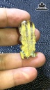 Mặt Dây Chuyền Quan Công Đá Thạch Anh Tóc Vàng Cao 36,8 Ngang 16,8 Sâu 9,9 (mm) 8,4gr