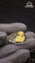 Tỳ Hưu Đá Thạch Anh Tóc Vàng Cao 24,6 Ngang 14,5 Sâu 11,7 (mm) 6,4gr