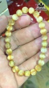 Vòng Tay Đá Thạch Anh Tóc Vàng Đường Kính Hạt 7 (mm) 13gr