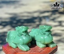 Cặp Tỳ Hưu Đá Thạch Anh Xanh Cao 15 (cm) 1,79-1,89kg