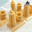 Ống Bút Tháp Văn Xương Đá Serpentine Cao 15 (cm)