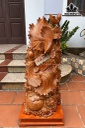 Tượng Cá Xiêm Gỗ Hương Cao 98 Ngang 40 Sâu 22 (cm)
