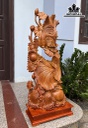 Tượng Cá Xiêm Gỗ Hương Cao 99 Ngang 40 Sâu 19 (cm)
