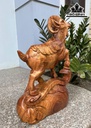 Tượng Nhất Dương Gỗ Hương Cao 45 Ngang 28 Sâu 12 (cm)
