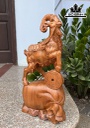 Tượng Nhất Dương Gỗ Ngọc Am Cao 48 Ngang 24 Sâu 14 (cm)