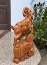 Tượng Nhất Dương Gỗ Ngọc Am Cao 48 Ngang 24 Sâu 14 (cm)