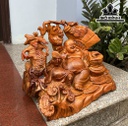 Tượng Phật Di Lặc Gỗ Hương Cao 45 Ngang 33 Sâu 25 (cm)