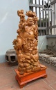 Tượng Phật Di Lặc Gỗ Ngọc Am Cao 102 Ngang 41 Sâu 22 (cm)
