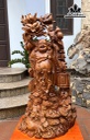 Tượng Phật Di Lặc Gỗ Ngọc Am Cao 107 Ngang 46 Sâu 32 (cm)