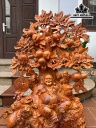 Tượng Phật Di Lặc Ngũ Phúc Gỗ Hương Cao 98 Ngang 65 Sâu 32 (cm)