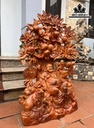Tượng Phật Di Lặc Ngũ Phúc Gỗ Hương Cao 98 Ngang 65 Sâu 32 (cm)