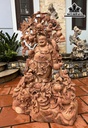 Tượng Phật Di Lặc Ngũ Phúc Gỗ Hương Cao 99 Ngang 66 Sâu 38 (cm)