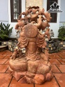Tượng Phật Di Lặc Ngũ Phúc Gỗ Hương Cao 99 Ngang 66 Sâu 38 (cm)