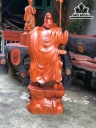 Tượng Quan Công Gỗ Hương Cao 60 Ngang 23 Sâu 15 (cm)