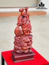 Tượng Phật Di Lặc Gỗ Trắc Cao 47 Ngang 20 Sâu 10 (cm)