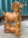 Tượng Nhất Dương Gỗ Hương Cao 41 Ngang 27 Sâu 13 (cm)