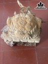 Tượng Cóc Ngậm Tiền Gỗ Ngọc Am Cao 26 Ngang 33 Sâu 32 (cm)
