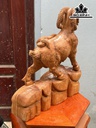 Tượng Nhất Dương Gỗ Ngọc Am Cao 40 Ngang 32 Sâu 11 (cm)