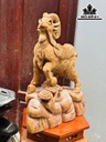 Tượng Nhất Dương Gỗ Ngọc Am Cao 50 Ngang 40 Sâu 18 (cm)