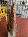 Tượng Phật Di Lặc Gỗ Ngọc Am Cao 81 Ngang 48 Sâu 31 (cm)