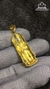 Mặt Dây Chuyền Quan Âm Đá Thạch Anh Tóc Vàng Cao 35,4 Ngang 14,2 Sâu 7,8 (mm) 7,4gr