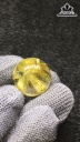 Mặt Trơn Hoa Thị Đá Thạch Anh Tóc Vàng Cao 18,9 Ngang 8,9 (mm) 5,2gr