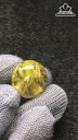 Mặt Trơn Hoa Thị Đá Thạch Anh Tóc Vàng Cao 18,9 Ngang 8,9 (mm) 5,2gr