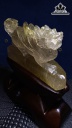 Tác Phẩm Tỳ Hưu Đá Thạch Anh Tóc Vàng Cao 105 Ngang 150 Sâu 46,8 (mm) 791,9gr