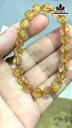 Vòng Tay Đá Thạch Anh Tóc Vàng Đường Kính Hạt 8,6 (mm) 20gr