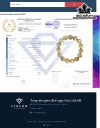 Vòng Tay Đá Thạch Anh Tóc Vàng Đường Kính Hạt 14,94-14,04 (mm) 319.81cts
