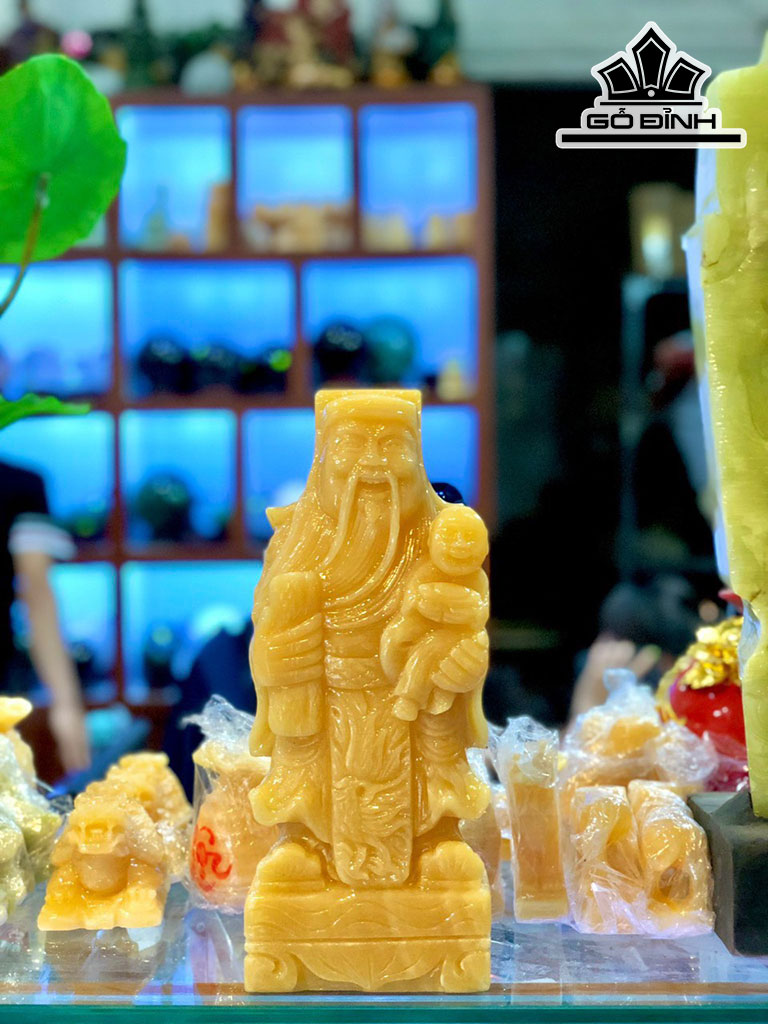 Bộ Phúc Lộc Thọ Đá Thạch Anh Cao 30 (cm)