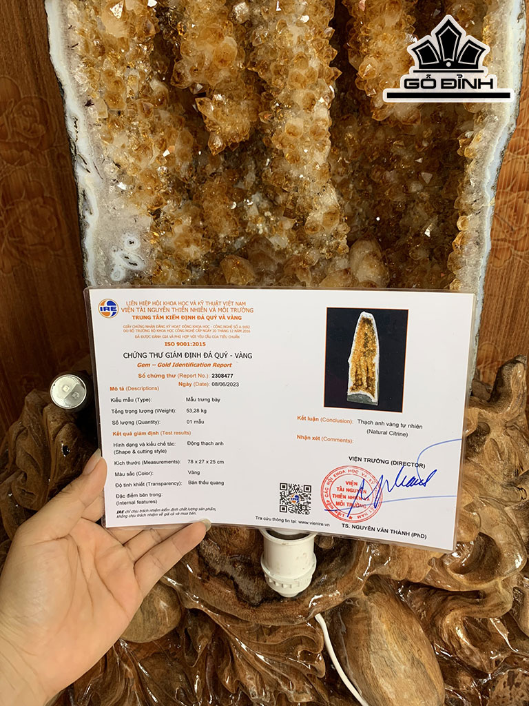 Tinh Thể Đá Phú Quý Cao 78 Ngang 27 Sâu 25 (cm) 53,28kg