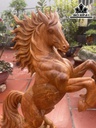 Tượng Ngựa Phong Thủy (Nhất Mã Phi Thiên) Gỗ Hương Cao 78 Ngang 50 Sâu 33 (cm)