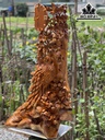 Tượng Phu Thê Viên Mãn Gỗ Hương Cao 102 Ngang 56 Sâu 32 (cm)
