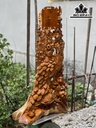 Tượng Phu Thê Viên Mãn Gỗ Hương Cao 102 Ngang 56 Sâu 32 (cm)