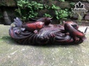 Tượng Con Cá Chép Gỗ Trắc Cao 14 Ngang 47 Sâu 21 (cm)