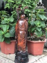 Tượng La Hán Trường My Gỗ Trắc Cao 68 Ngang 18 Sâu 15 (cm)