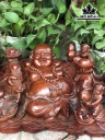 Tượng Phật Di Lặc Ngũ Phúc Gỗ Trắc Cao 20 Ngang 59 Sâu 29 (cm)