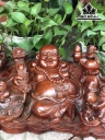 Tượng Phật Di Lặc Ngũ Phúc Gỗ Trắc Cao 20 Ngang 59 Sâu 29 (cm)