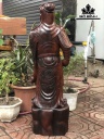 Tượng Quan Công Gỗ Trắc Cao 88 Ngang 24 Sâu 22 (cm)