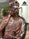 Tượng Quan Công Gỗ Trắc Cao 88 Ngang 24 Sâu 22 (cm)