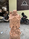 Tượng Phật Di Lặc Gỗ Hương Cao 100 Ngang 34 Sâu 30 (cm)
