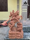 Tượng Quan Công Gỗ Hương Cao 70 Ngang 38 Sâu 19 (cm)