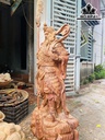 Tượng Quan Công Gỗ Hương Cao 79 Ngang 40 Sâu 22 (cm)