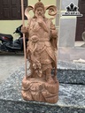 Tượng Quan Công Gỗ Hương Cao 80 Ngang 31 Sâu 23 (cm)