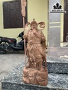 Tượng Quan Công Gỗ Hương Cao 80 Ngang 31 Sâu 23 (cm)