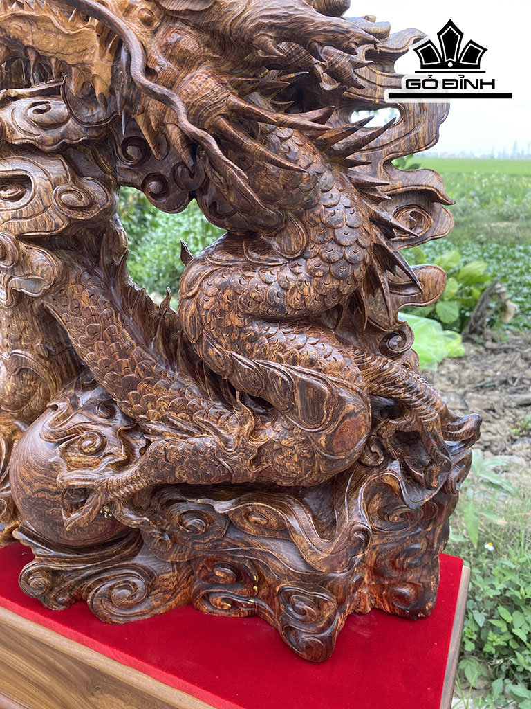 Tượng Đạt Ma Sư Tổ Gỗ Cẩm Cao 95 Ngang 67 Sâu 35 (cm)