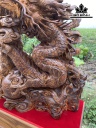 Tượng Đạt Ma Sư Tổ Gỗ Cẩm Cao 95 Ngang 67 Sâu 35 (cm)